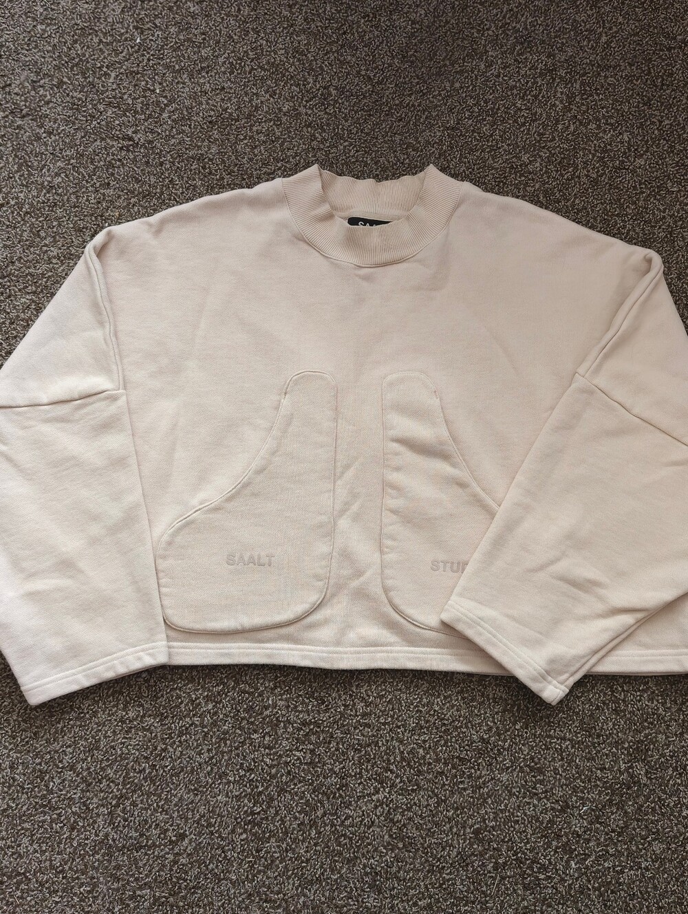 Men's Size XL SAALT Studio Oversized Pullover Sweater Titled, "Oxygen"